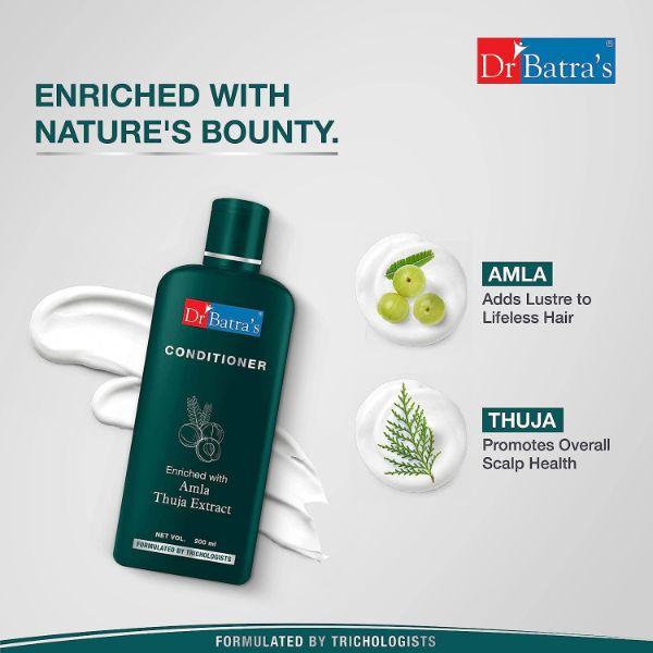 Dr Batra's Dandruff Cleansing Shampoo 500 ml + Conditioner 200 ml + Hair Oil 200 ml + Hair Vitalizing Serum 125 ml - Hair Treatment