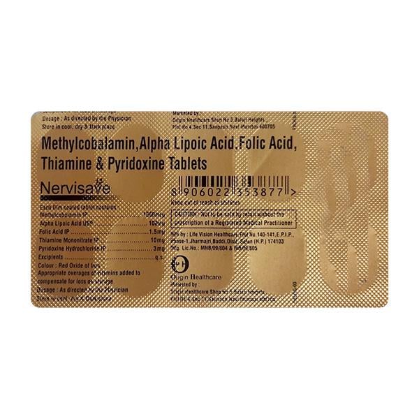 NERVISAVE Tablet 10's - Supplements-Vam