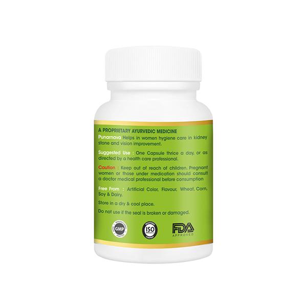 VitaGreen Punarnava Capsules 60's - Herbal Dietary Supplement