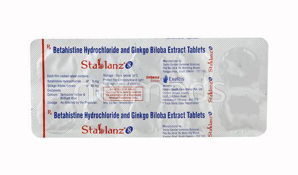 Stablanz 8mg Tablet 10'S - Vertigo-Ant
