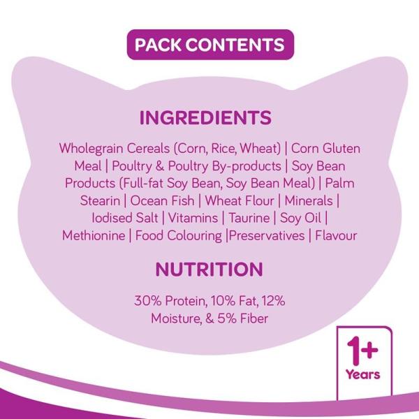Whiskas Adult Ocean Fish Flavor 1200 gm - Petfood