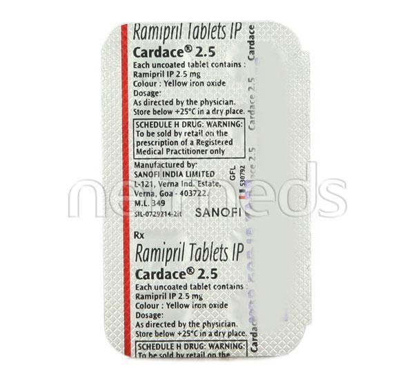Cardeace Cardace 2.5mg Tablet 10'S