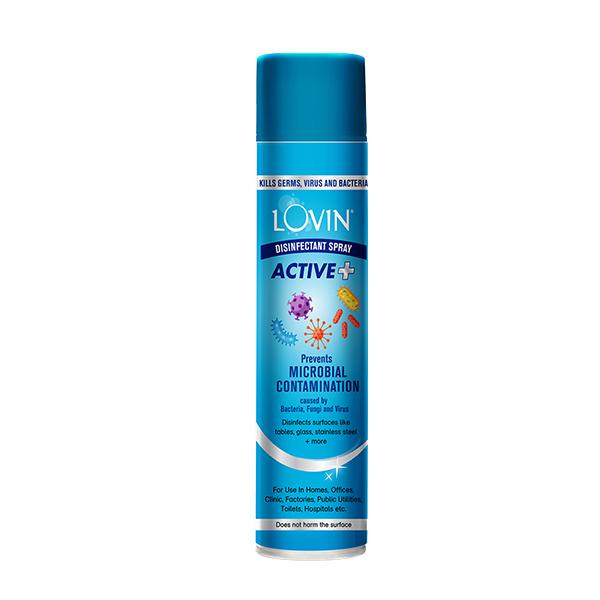 Lovin Disinfectant Spray Active+ 40 gm - Others