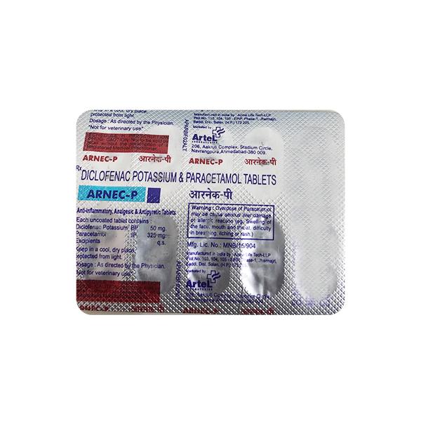 ARNEC P Tablet 10's - Pain relief-Nsa