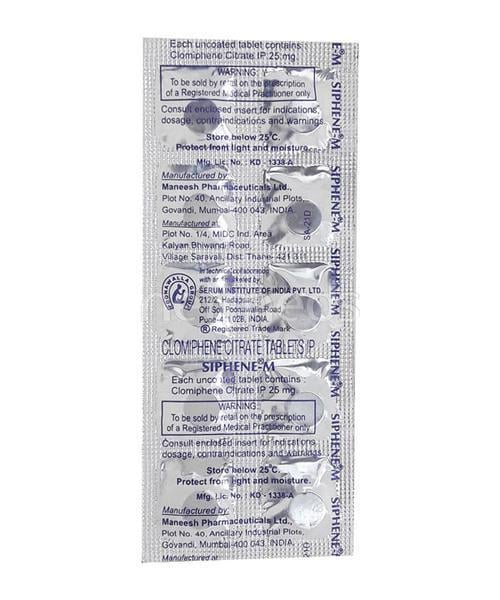 Siphene M Tablet 10'S - Hormonal Therapy-Tro