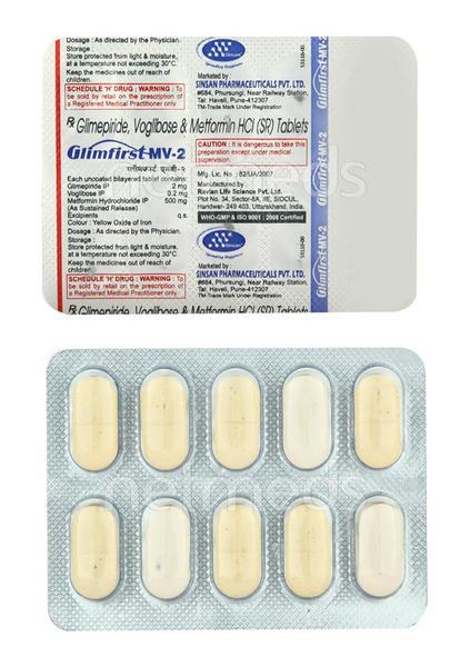 Glimfirst Mv2 Tablet 10'S - Diabetes-Ant