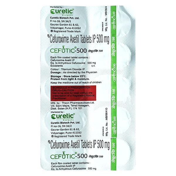 CEFUTIC 500 Tablet 10's - Bacterial Infections-Cep