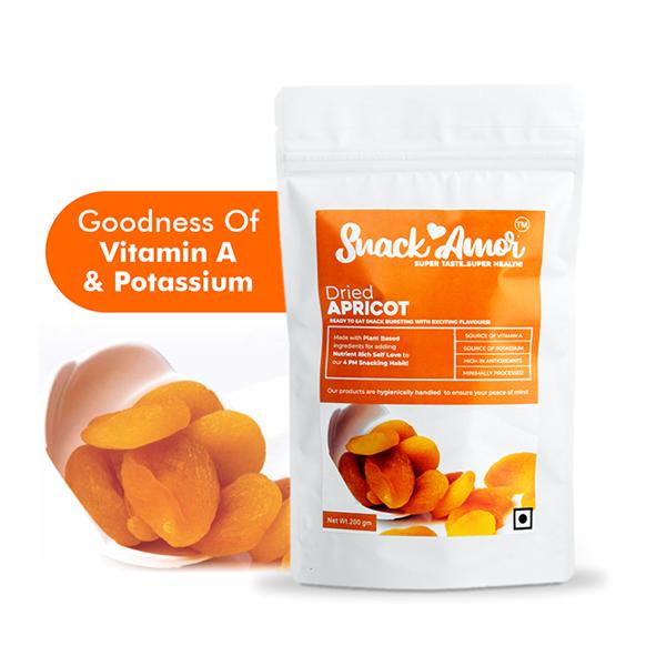 Snack Amor Dried Apricots 100 gm - Nutritional Bars