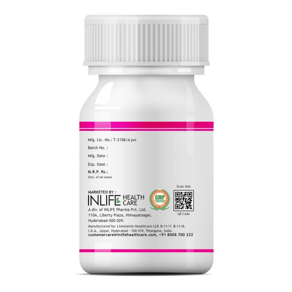INLIFE Hair Support Supplement Capsules 60's - Hair & Skin