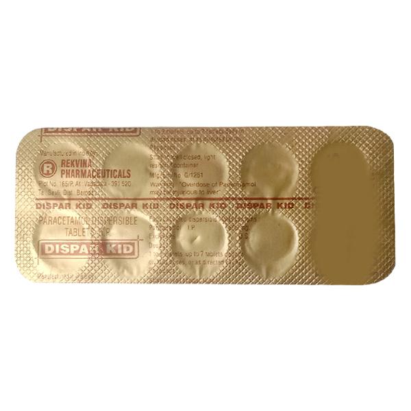 DISPAR KID 300mg Dispersible Tablet 10's - Fever-Ana