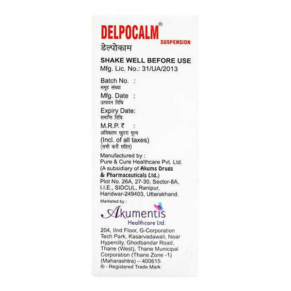 Delpocalm Syrup 30ml - Muscle Spasm-Ant