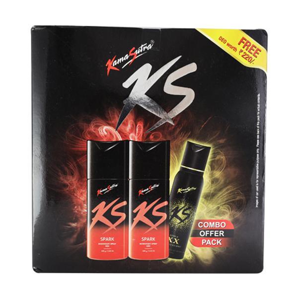 Netmeds | KamaSutra Spark, Spark and XX (Buy 2 Get 1) Deodorant 150 ml