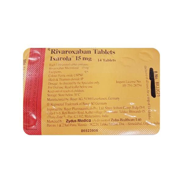 IXAROLA 15 Tablet (7 FREE)+7's - Blood Clot-Ant