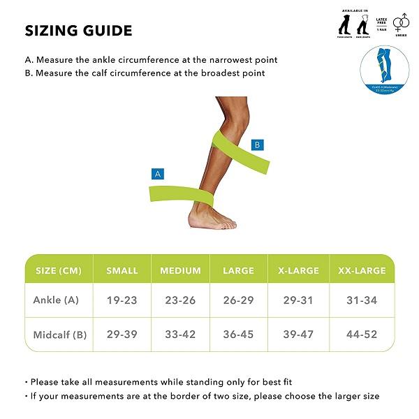 Sorgen Classique Medical Compression Stockings Class 2 Knee Length - XXLarge 1's - Knee/Leg Supports