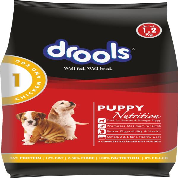 Netmeds | Drools Chicken and Egg Puppy Dog Food 1200 gm
