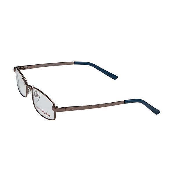 Vision Express 12004 Shiny Gun Metal Rectangle Eyeglasses (Including Anti-Reflective Coating Lens) 1's - Wearables Eye Glasses