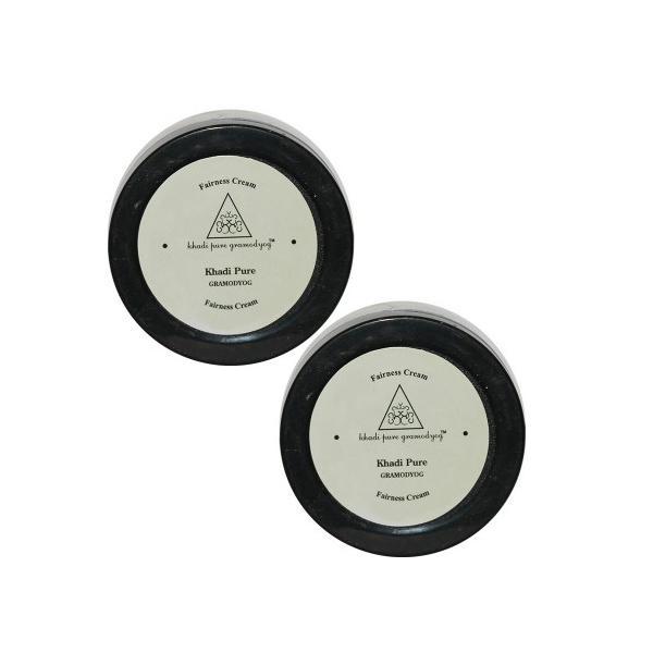 Khadi Pure Herbal Fairness Cream (Pack of 2 x 50 gm) - Face Creams