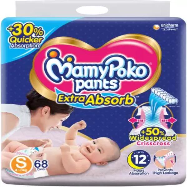 Netmeds | MamyPoko Pants Extra Absorb Diapers (S) 68's