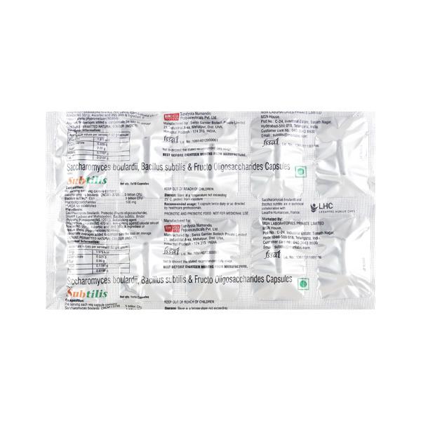 SUBTILIS Capsule 10's - Supplements-Sup