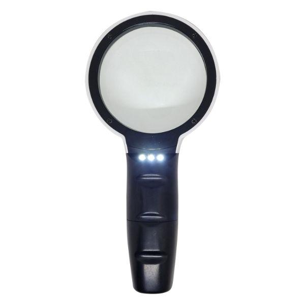 Sahyog Wellness Optical Magnifying Glass with 3 LED (95mm Wide Glass) - White 1's