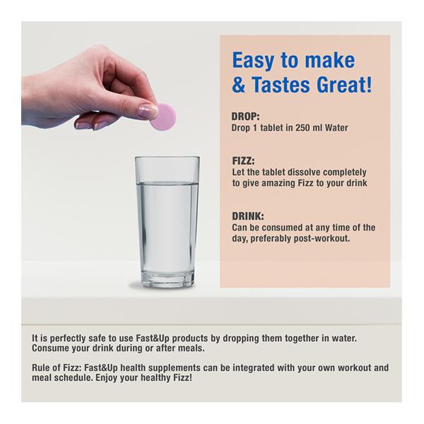 Fast&Up Reload Hydration & Energy Effervescent Tablet - Berry Flavour 20's - Energy Drinks