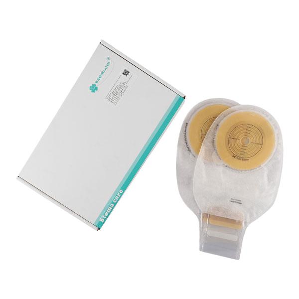 Bao Health One Piece Open Ostomy Bag with Filter & Velcro Closure (1146001F) (15 - 60 mm) 20's - Bags