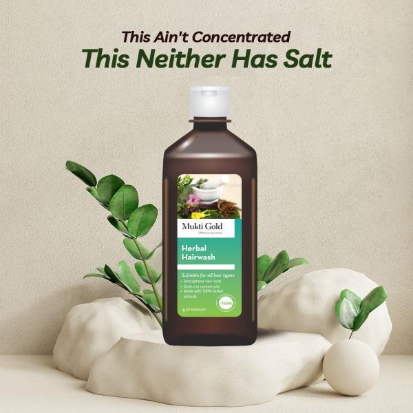 Axiom Mukti Gold Herbal Hairwash 400 ml - Shampoos
