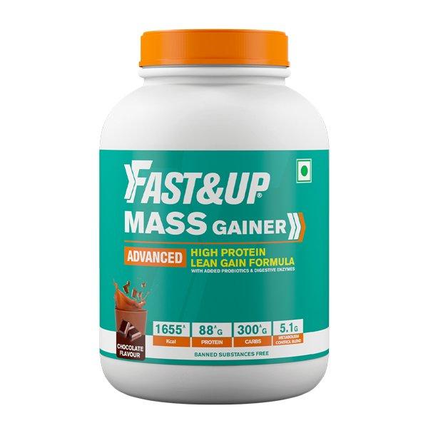 Netmeds | Fast&Up Mass Gainer Protein Powder - Chocolate Flavour 3000 gm