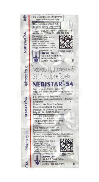Nebistar SA Tablet 10'S - Hypertension-Bet