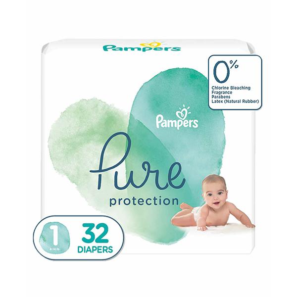 Pampers Pure Protection Diaper Pants - Size 1 (3-6 kg) 32's - Diapers & Wipes