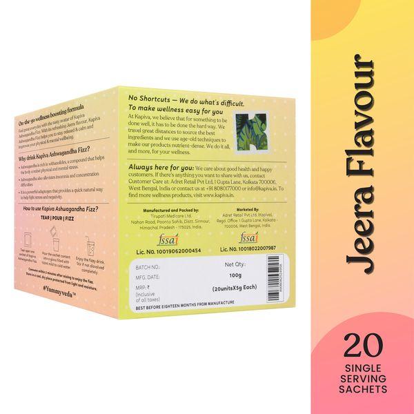 Kapiva Ashwagandha Fizz Effervescent Powder 100 gm - Ashwagandha