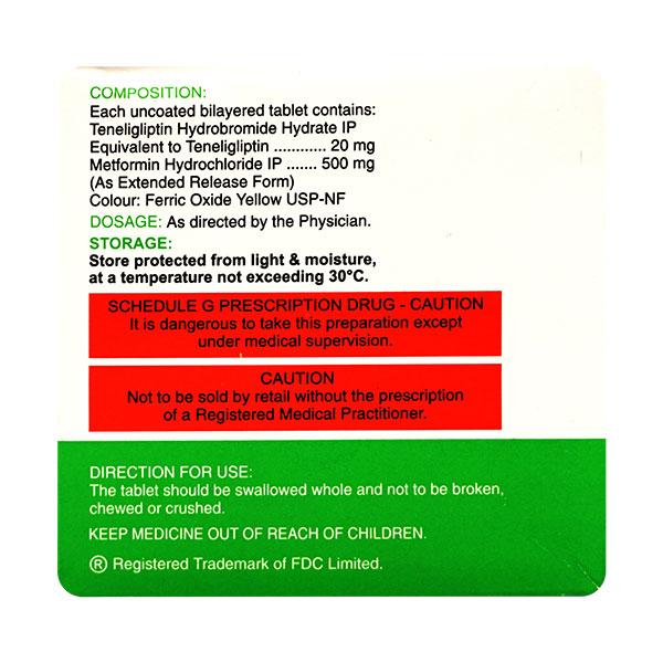 TEN DC M 500mg Tablet 10'S - Diabetes-Ant