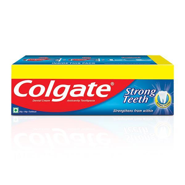 Colgate Strong Teeth Anti-Cavity Toothpaste - Saver Pack 300 gm - Toothpaste