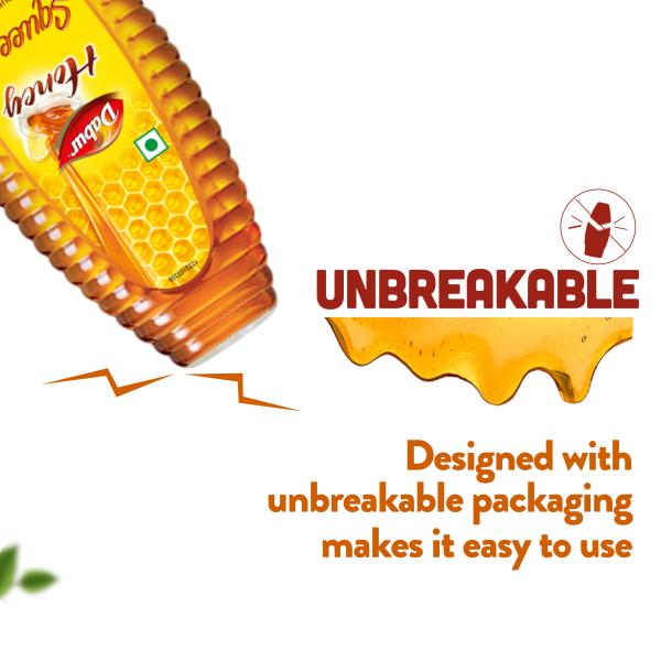 Dabur Honey Squeezy 400 gm (Buy 1 Get 1 Free) - Honey