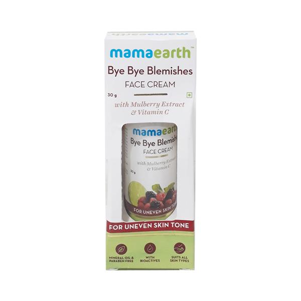 Mamaearth Bye Bye Blemishes Face Cream - Mulberry Extract & Vitamin C 30 gm - Face Creams