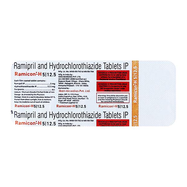 RAMICON H 5 Tablet 10's - Hypertension-ACE