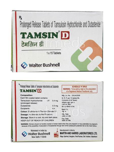 Tamsin D Tablet 15'S - Bladder And Prostate Disorders-Dru