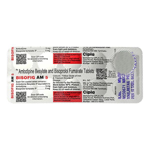 BISOFIG AM 5 Tablet 10's - Hypertension-Ang