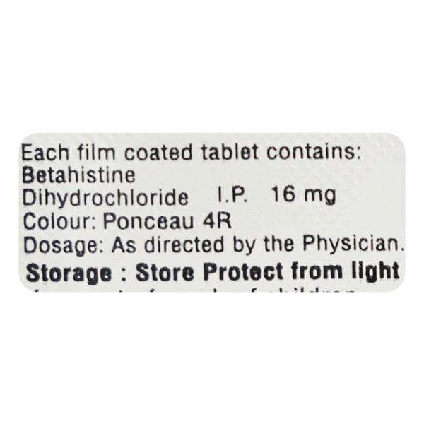 VERTINOC 16 Tablet 10's - Vertigo-Ant