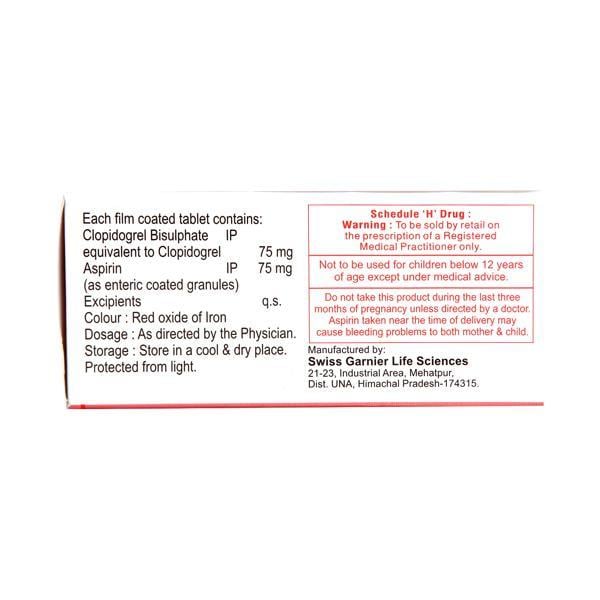 Carpigrel A Tablet 10'S - Blood Clot-Ant