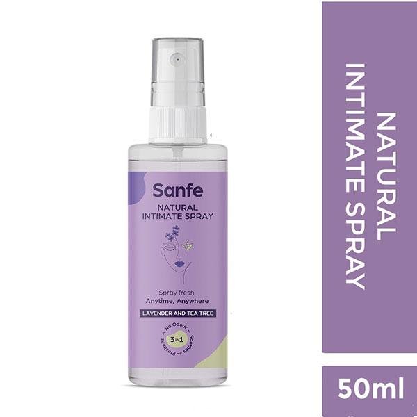 Netmeds | Sanfe Natural Intimate Spray - Lavendar & Tea Tree 50 ml