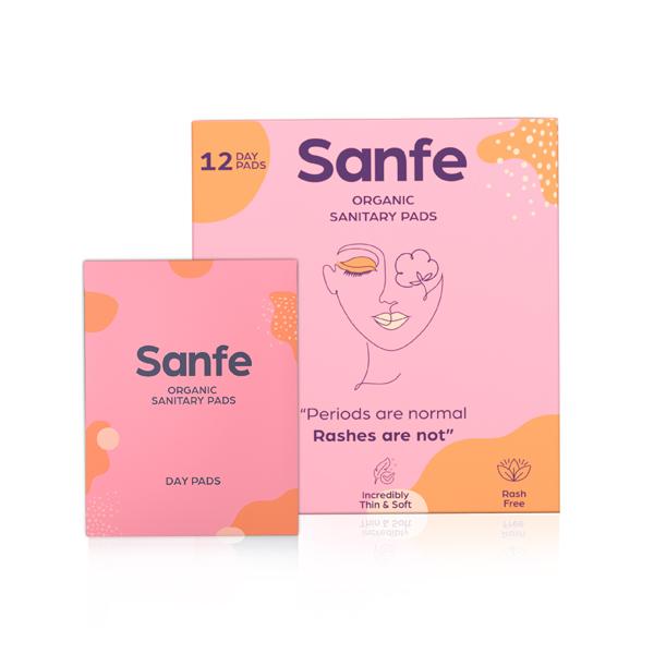 Netmeds | Sanfe Organic Sanitary Pads - Day Pads 24's
