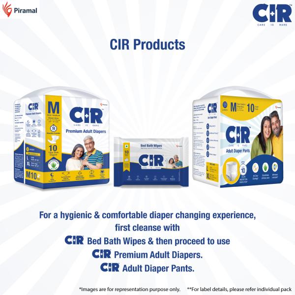 CIR Premium Adult Diapers - Tape (M) 10's - Adult Diapers & Pads