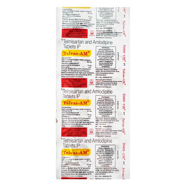 Telvas AM 40mg Tablet 10'S - Hypertension-Ana