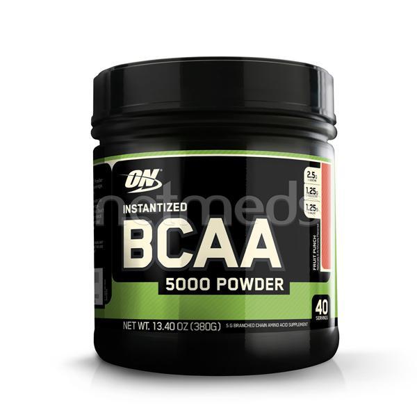 Netmeds | Optimum Nutrition (ON) Instantized BCAA 5000 mg Fruit Punch Powder 380 gm