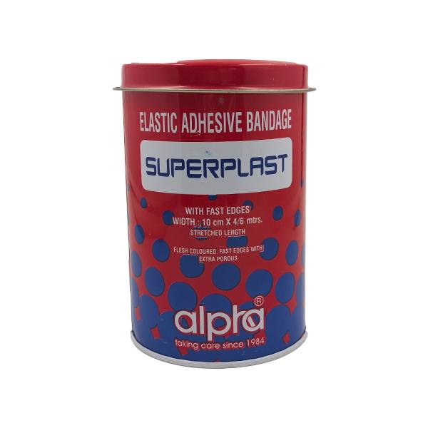 Netmeds | Alpha Superplast Elastic Adhesive Bandage (10 cm x 4/6 mtr)