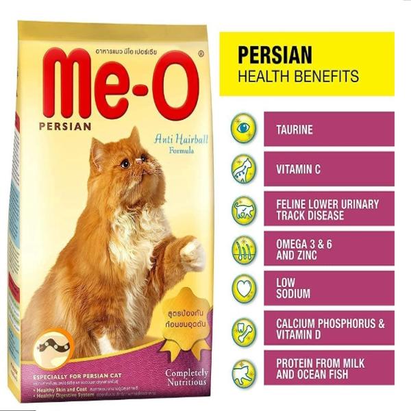 Me-O Persian Adult Cat Food Dry Anti - Hairball Formula 6.8 kg
