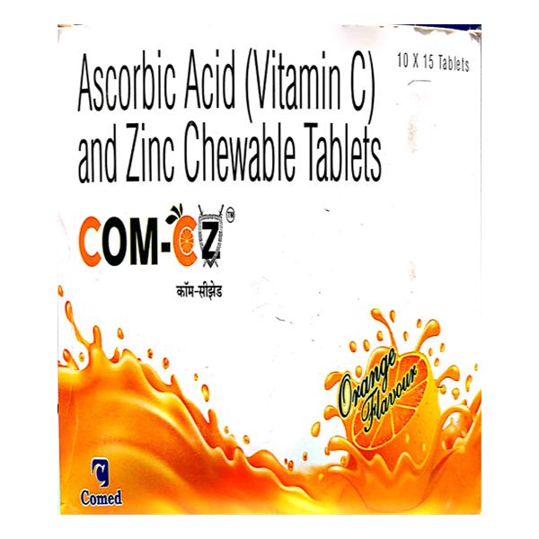 COM CZ ORANGE FLAVOUR Chewable Tablet 15's - Supplements-Vam