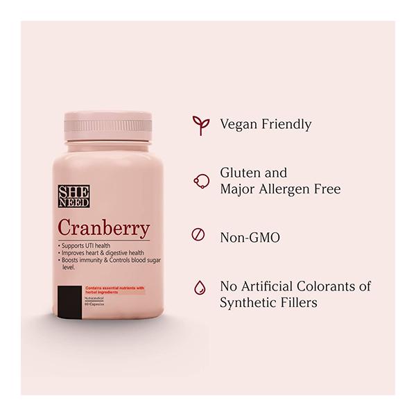 She Need Crave For Cranberry Capsule 60's - Calcium And Minerals