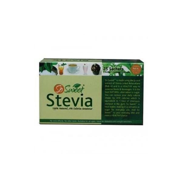 Netmeds | So Sweet 100% Natural Sugarfree Sweetener Stevia Sachet 100's